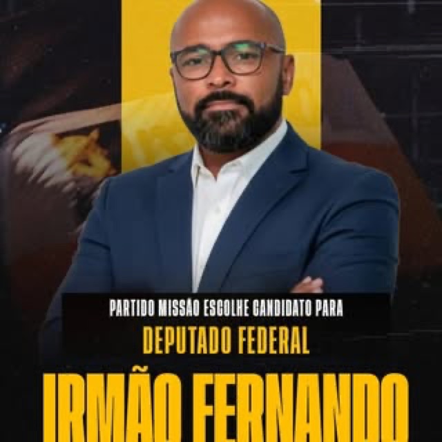 Foto oficial de Irmão Fernando no TSE